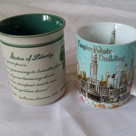 New York Empire State Statue of Liberty Cup Mug Lot NYC NY Coffee Tea Souvenir - Picture 3 of 12